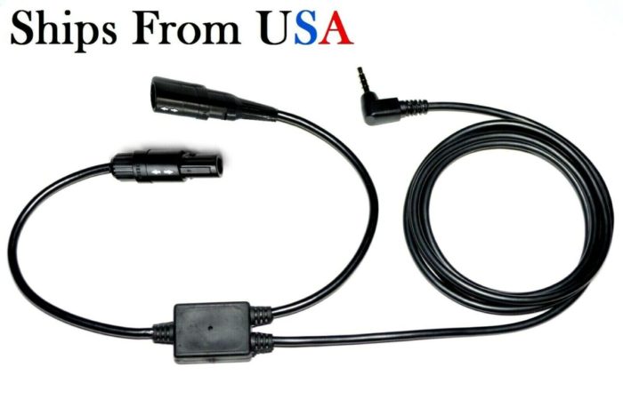 General Aviation Music Player Adapter for Bose A20 (6 Pin Lemo) Headset