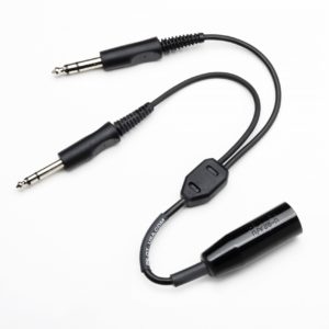 Helicopter Headset to Dual Plug GA Headset Adapter
