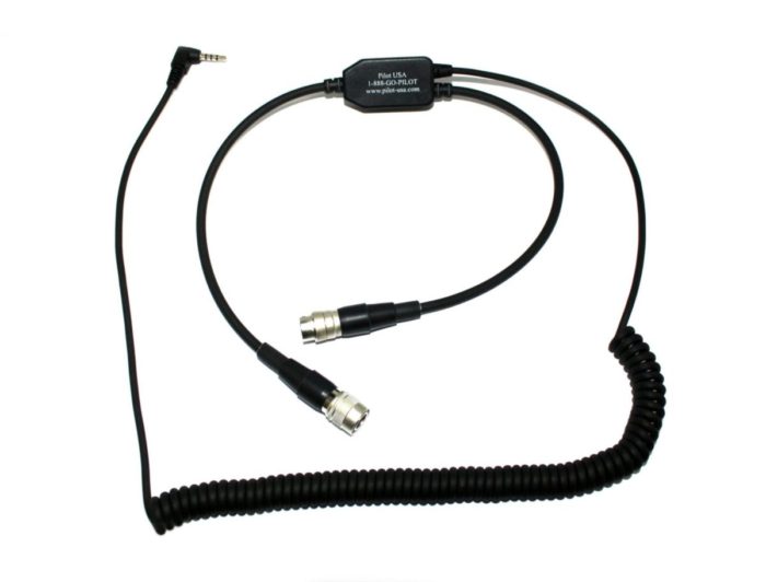 Smartphone Tablet Audio Recorder for David Clark (Panel Power) Headset Adapter (PA-80D/iPhone)